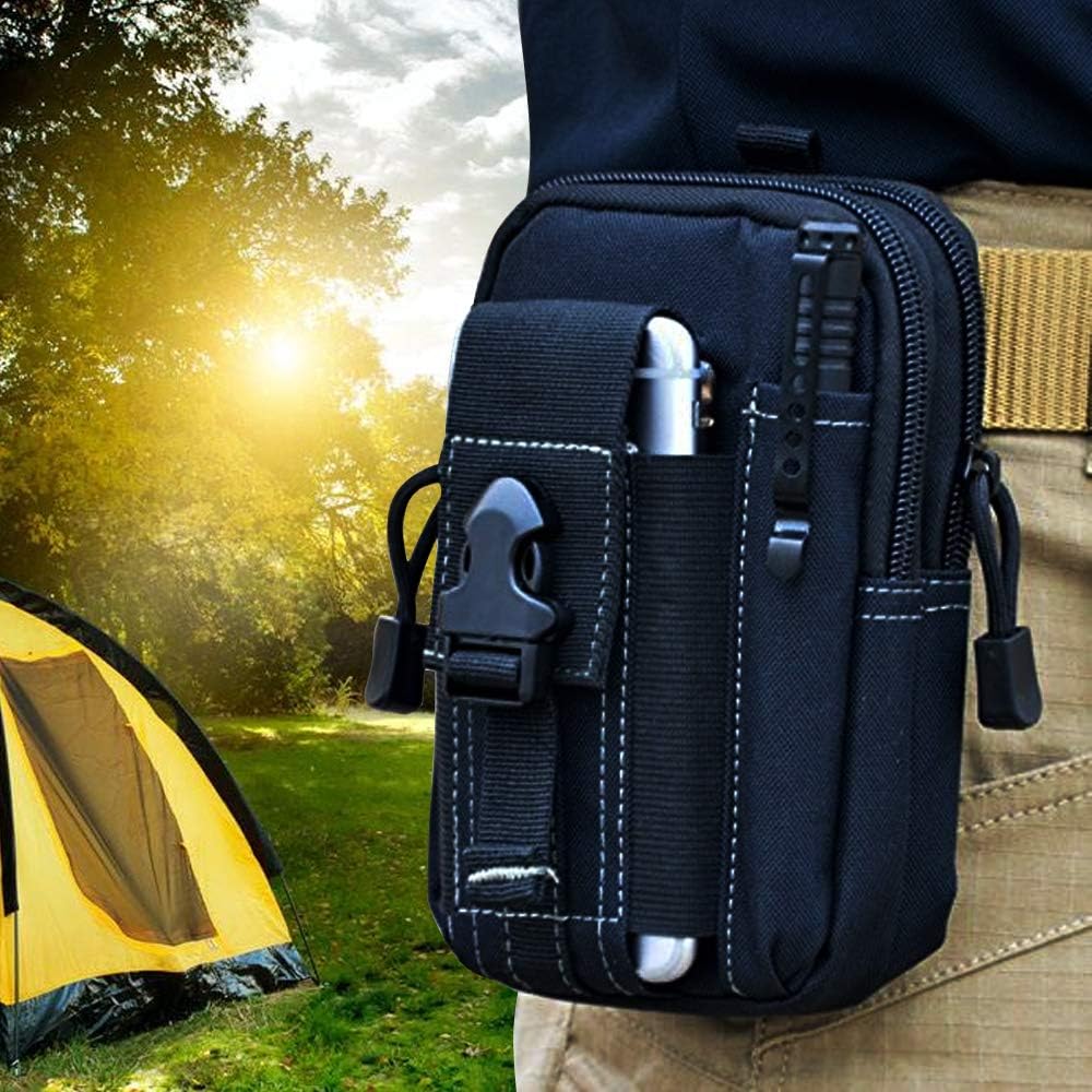 Outdoor Hunting Tools - กระเป๋าคาดเอวแบบยุทธวิธี Molle กระเป๋าคาดเอวทหาร EDC อุปกรณ์จัดเก็บเครื่องมือ ซองใส่โทรศัพท์