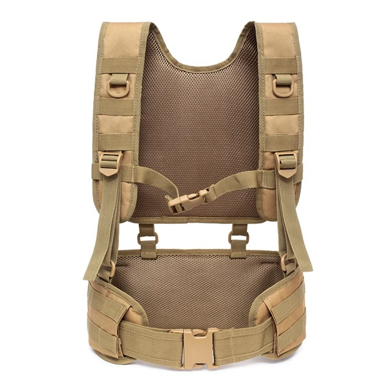 Outdoor Hunting Equipment - เสื้อกั๊กยุทธวิธีแบบถอดได้ Molle Chest Rig Airsoft เข็มขัดคาดเอว