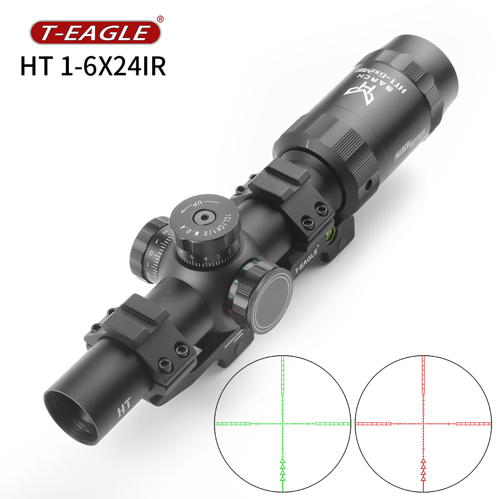 Outdoor Hunting Lab - มีนาคม HT 1-6X24 IR ยุทธวิธีปืนไรเฟิลขอบเขตสําหรับ AirGun