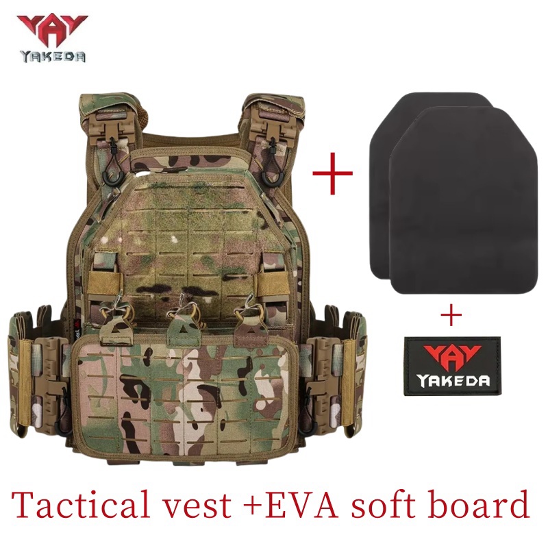 Outdoor Hunting Equipment - เสื้อเกราะยุทธวิธี YAKEDA สำหรับกิจกรรมกลางแจ้ง ล่าสัตว์ ป้องกันตัว ปรับได้