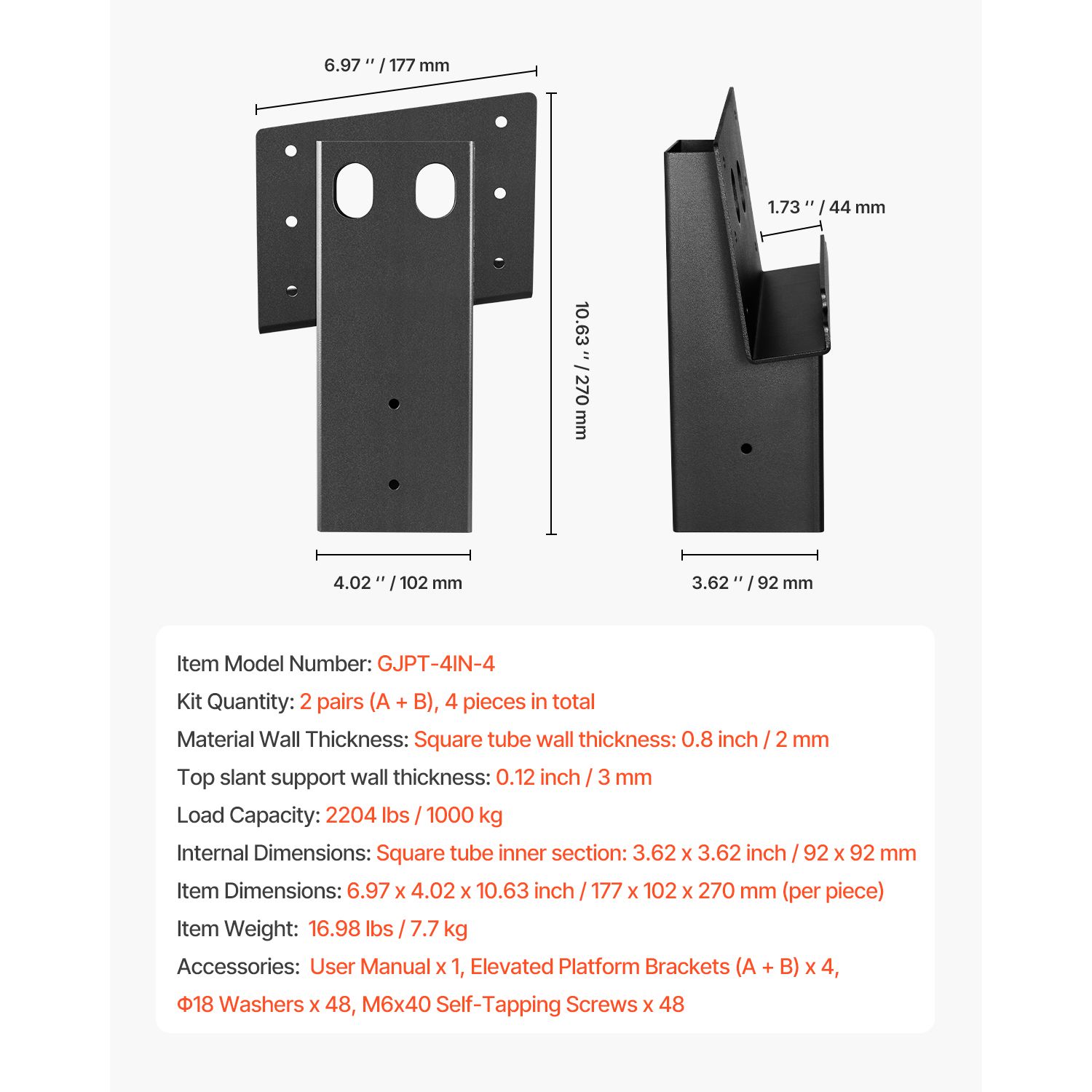 Outdoor Hunting Blinds - ขายึดสำหรับบังแดดสำหรับคนล่าสัตว์, ขายึดแพลตฟอร์มกลางแจ้งขนาด 3.6x3.6 ฟุต, รองรับไม้ขนาด 3.5x3.5