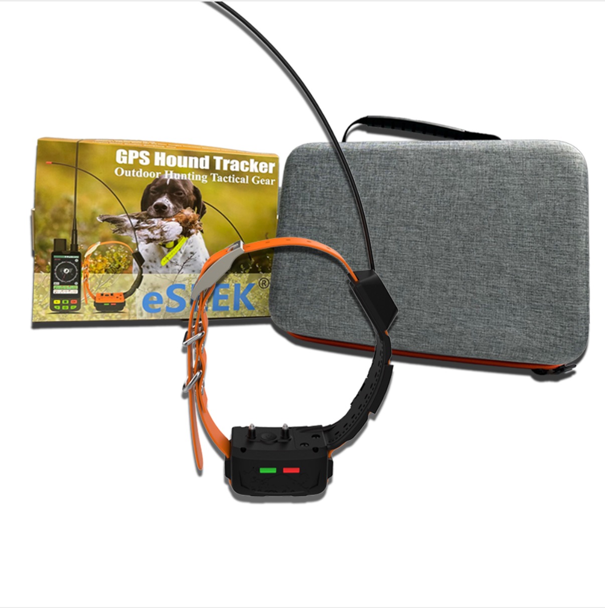 Outdoor Hunting Dog Collar - ปลอกคอ GPS สำหรับสุนัขล่าสัตว์กลางแจ้ง แบตเตอรี่ 6400mAh 18650