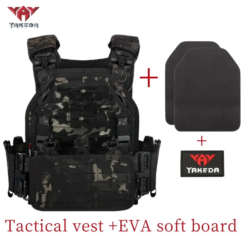 Outdoor Hunting Equipment - เสื้อเกราะยุทธวิธี YAKEDA สำหรับกิจกรรมกลางแจ้ง ล่าสัตว์ ป้องกันตัว ปรับได้
