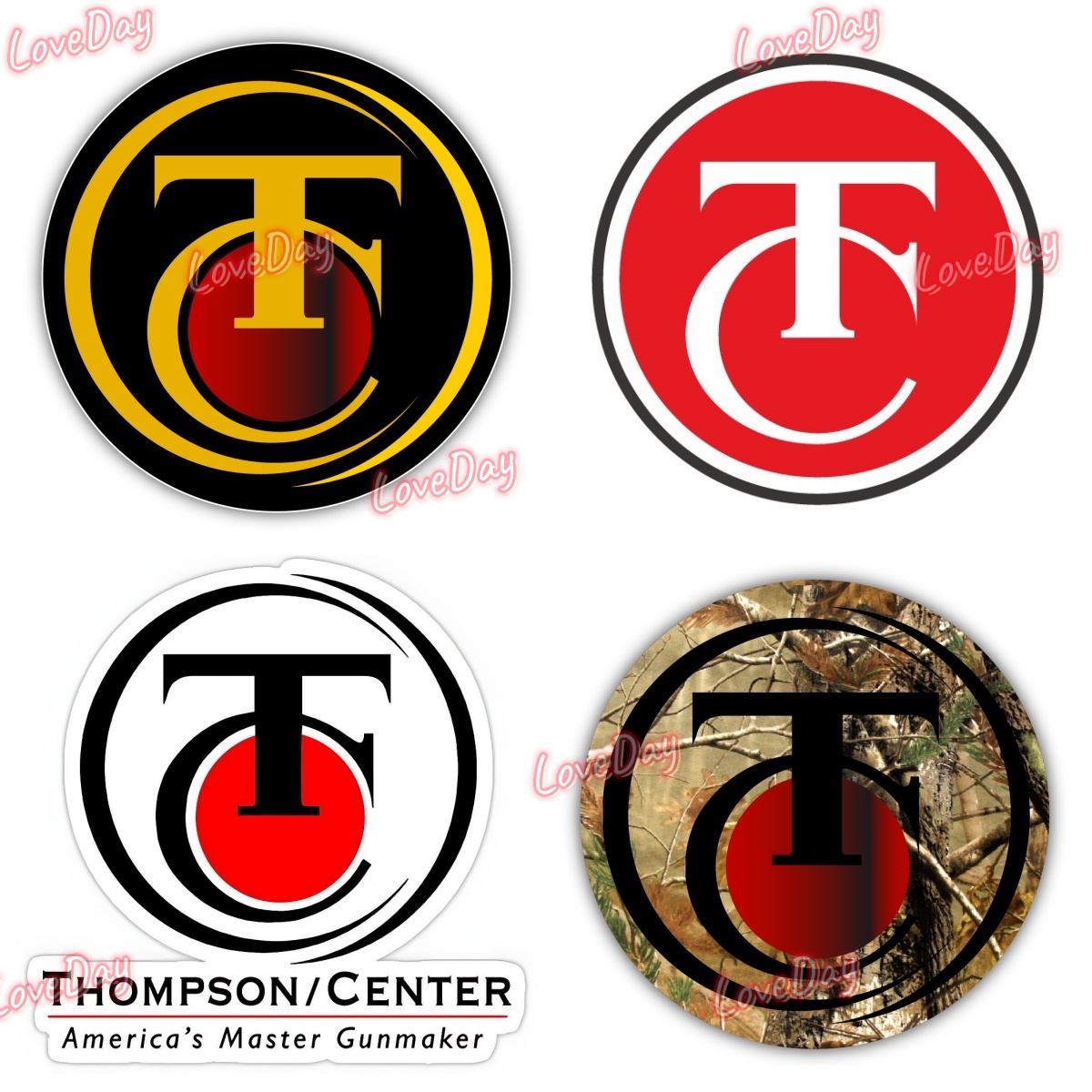 Outdoor Hunting Logo - สติกเกอร์โลโก้ปืนไรเฟิล THOMPSON CENTER สำหรับตกแต่งรถยนต์ มอเตอร์ไซค์ และอื่นๆ