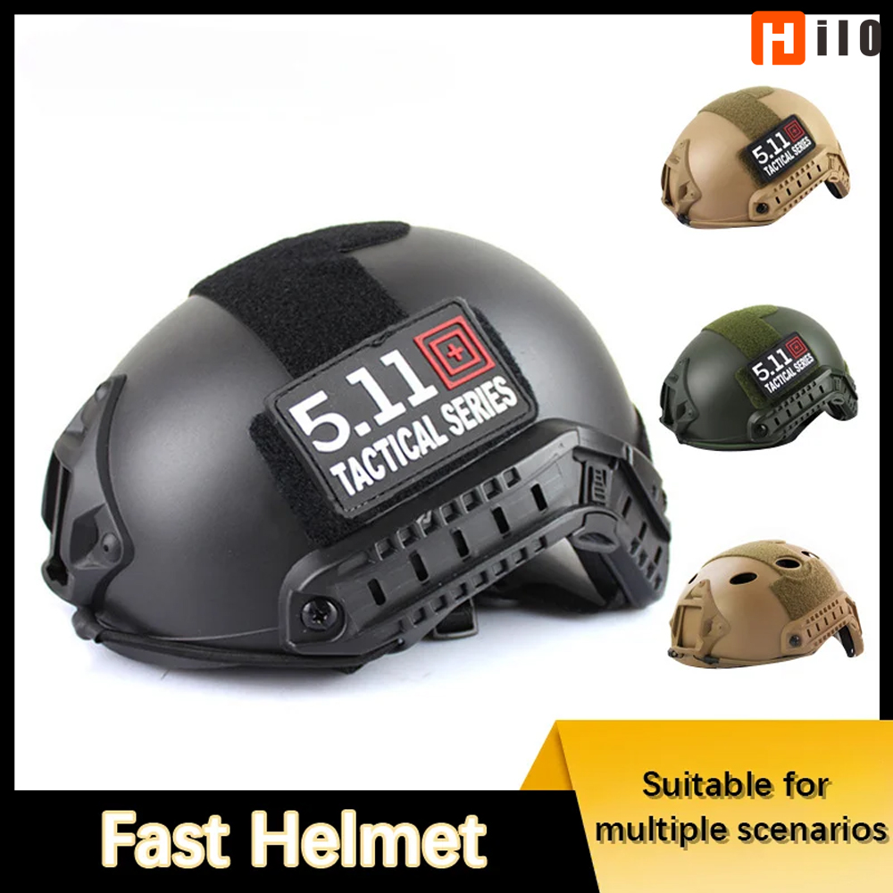 Outdoor Hunting Equipment - Hilo FAST Riot หมวกกันน็อก Quick หมวกกันน็อกยุทธวิธี