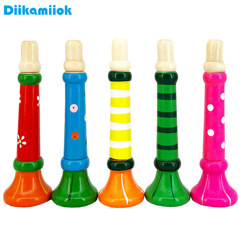 Game Call Whistle - ทรัมเป็ตไม้ของเล่นเด็ก Horn Whistle เครื่องดนตรีสําหรับเด็ก Early การศึกษา