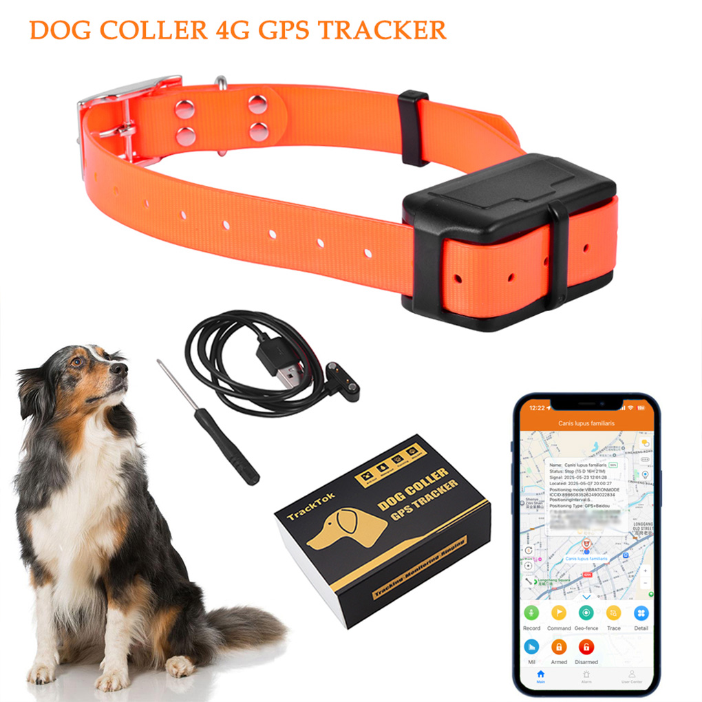 Outdoor Hunting Dog Collar - เครื่องติดตามสัตว์เลี้ยงแบบพกพา CY09A แบตเตอรี่ 4000mAh ระบบ 4G