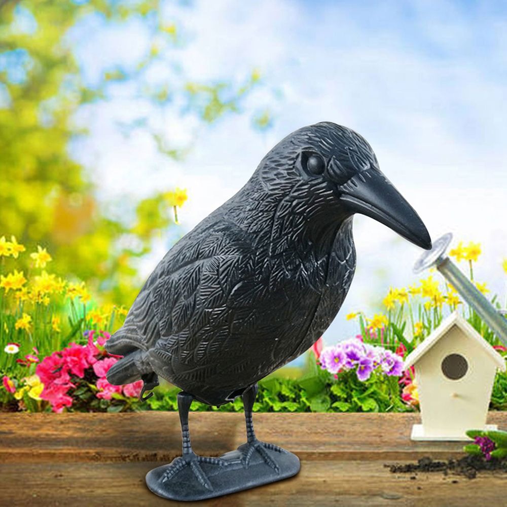 Hunting Outdoor Decor - กลางแจ้งสีดําขนาด Crow Repellent ตกแต่ง Scarer Pigeon