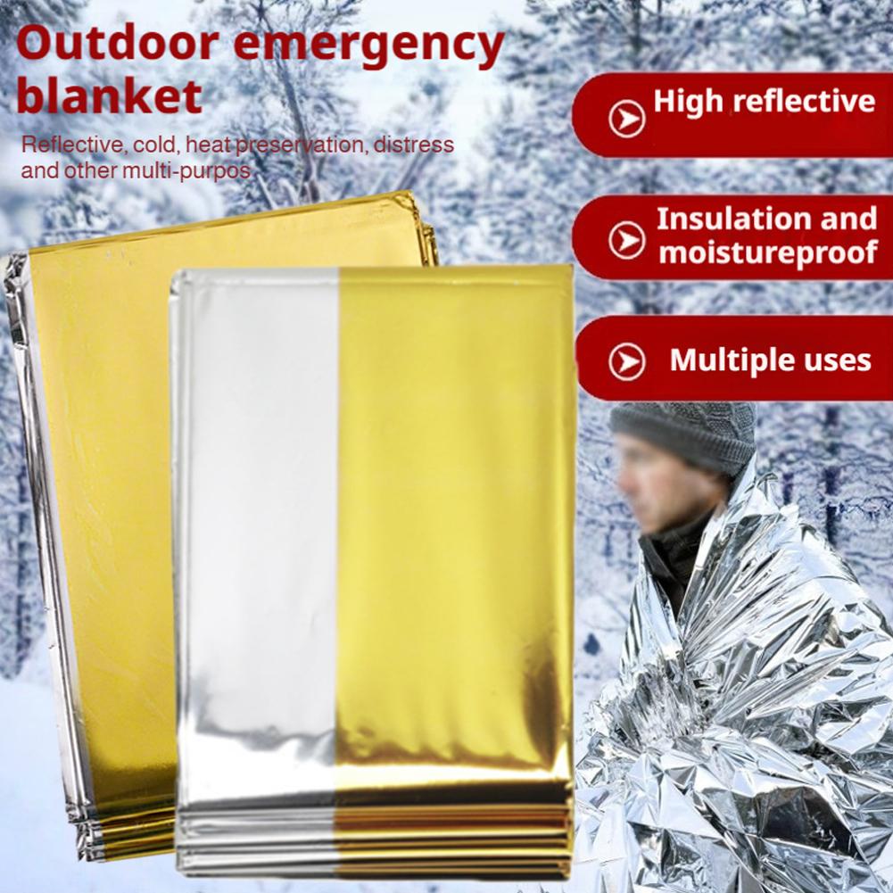 Field Dressing Kit - ชุดอุปกรณ์เอาชีวิตรอดฉุกเฉิน ผ้าห่มฉุกเฉินกันความร้อน สำหรับการปฐมพยาบาลผู้ป่วยมีไข้ต่ำ ใช้ในแคมป์ ป้องกันความหนาว รักษาความอบอุ่น