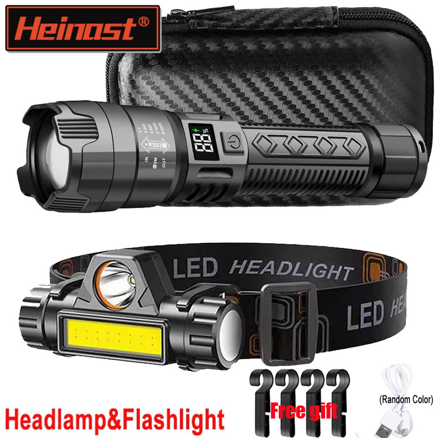 Headlamp Tactical Bright - ไฟฉาย LED กำลังสูง ไฟฉายยุทธวิธี ความสว่างสูง กันน้ำ