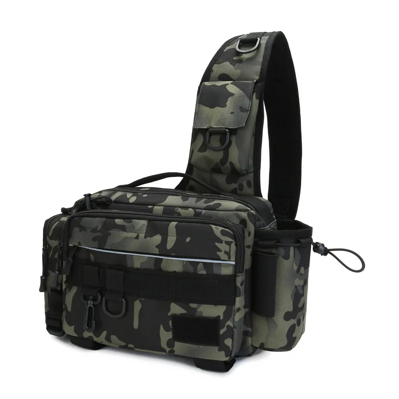 Outdoor Hunting Backpack - กระเป๋าคาดเอวอเนกประสงค์ขนาดใหญ่กระเป๋าเป้สะพายหลังสำหรับออกล่ากระเป๋าอุปกรณ์ตกปลาสลิงเก็บของตกปลากลางแจ้ง