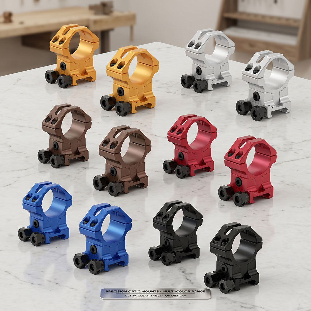 Outdoor Hunting Lab - WESTHUNTER ชุดติดตั้งปืนไรเฟิลแบบปรับระดับได้ Picatinny Mounts CNC แก้ไขความสูงอย่างแม่นยำ