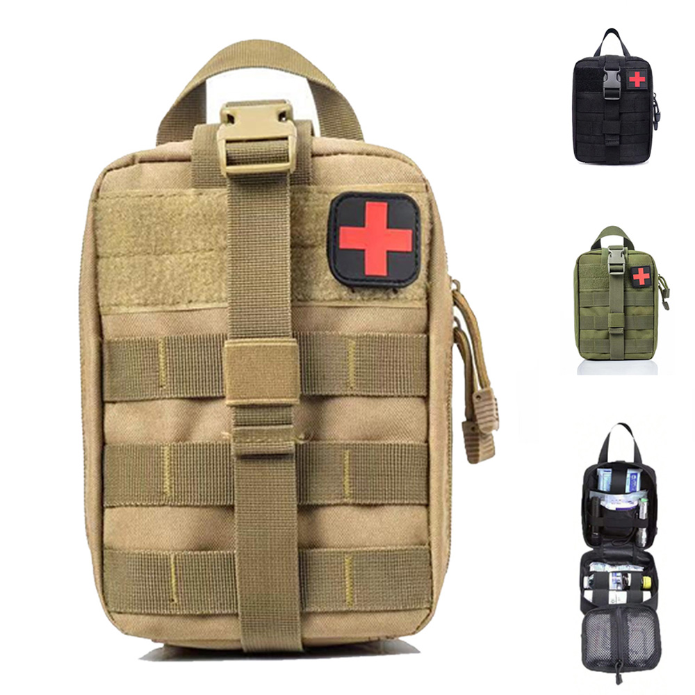 Field Dressing Kit - ชุดปฐมพยาบาล กระเป๋าฉุกเฉินทางการแพทย์สำหรับผู้ชาย ผู้หญิง กิจกรรมกลางแจ้ง กีฬา ท่องเที่ยว