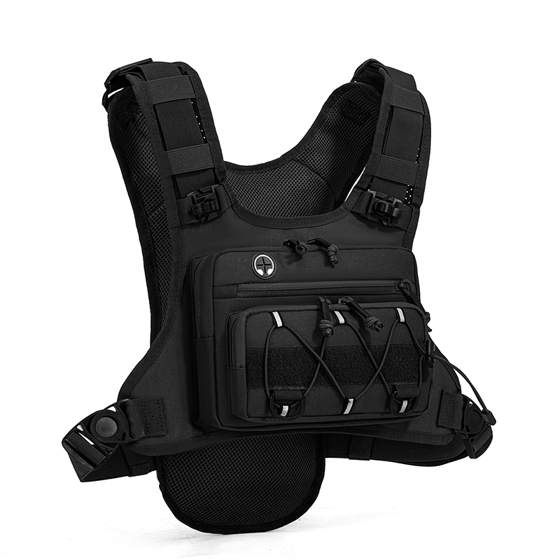 Outdoor Hunting Backpack - กระเป๋าสะพายหน้าอกแบบยุทธวิธี กระเป๋าเป้สะพายหลังสำหรับตั้งแคมป์ ล่าสัตว์ วิ่ง ปั่นจักรยาน สะท้อนแสง
