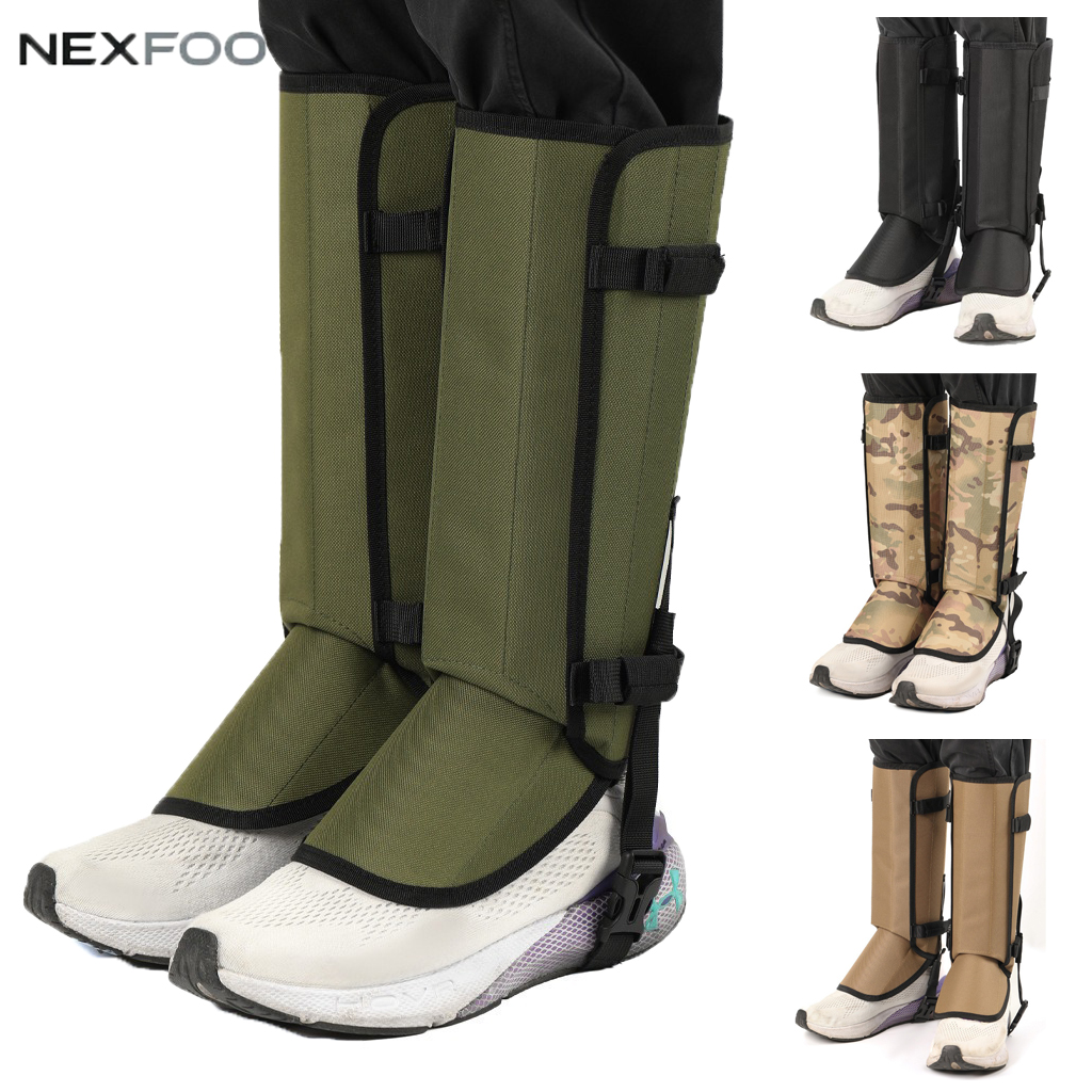Hunting Outdoor Boots - ปลอกขาป้องกันงูกัดสำหรับเดินป่า ผ้าริปสต็อป ป้องกันรอยขีดข่วน ปลอกขาสำหรับหิมะกลางแจ้ง ปลอกขาครอบรองเท้าบูท สำหรับเดินป่า