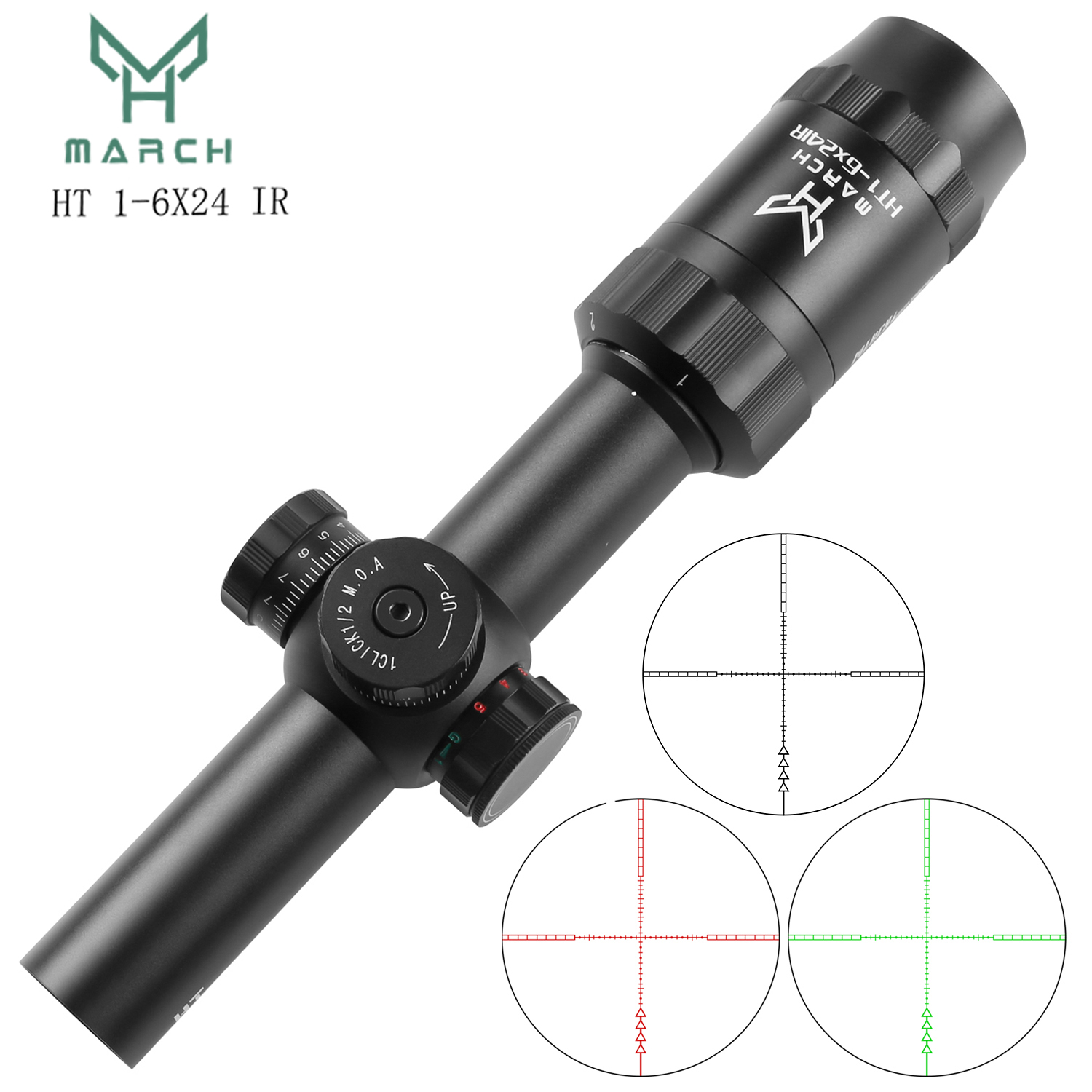 มีนาคม HT 1-6X24 IR ยุทธวิธีปื - Outdoor Hunting Lab บทวิจารณ์และราคา