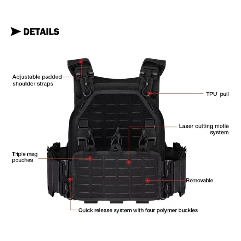 เสื้อเกราะยุทธวิธี YAKEDA สำหร - Outdoor Hunting Equipment บทวิจารณ์และราคา