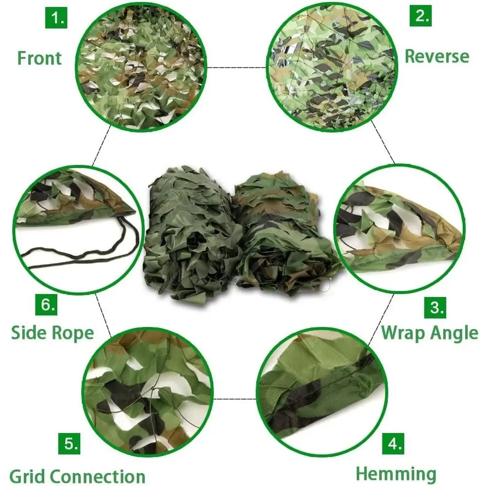 ตาข่ายพรางขนาดใหญ่ 7x12 เมตร ส - Outdoor Hunting Blinds บทวิจารณ์และราคา