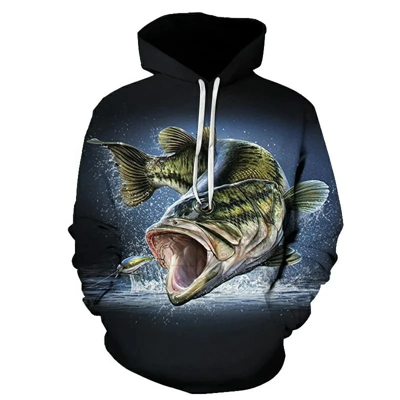 เสื้อฮู้ดลายปลาคาร์พพิมพ์ลาย 3 - Outdoor Hunting Hoodie บทวิจารณ์และราคา