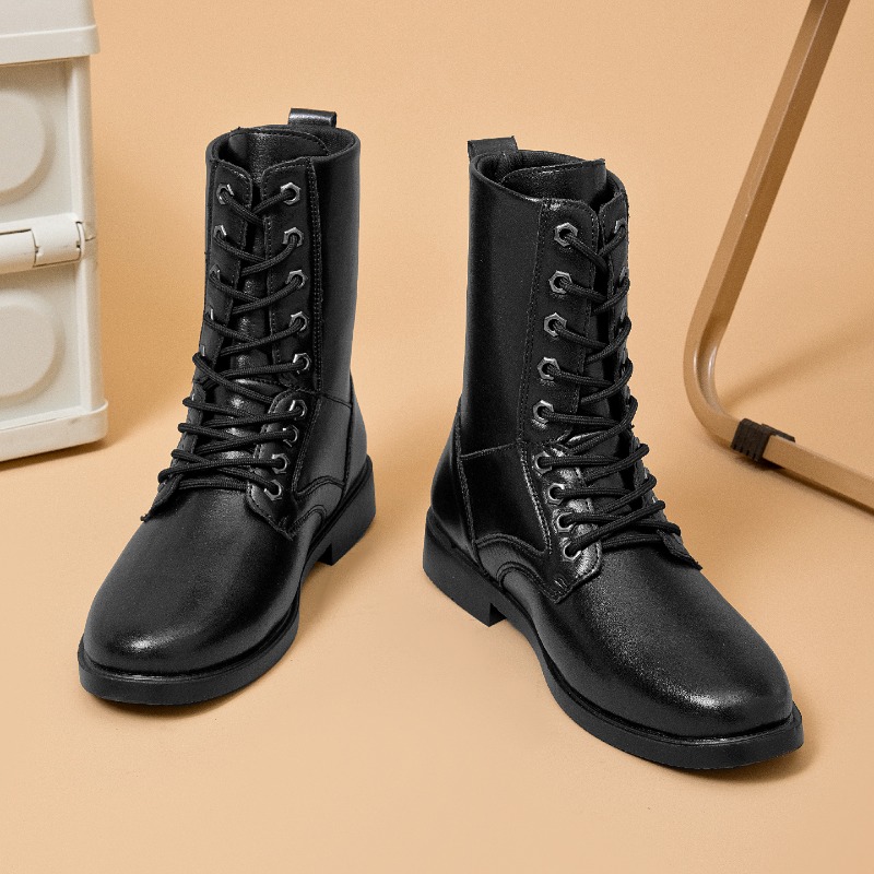 รองเท้าบูทหนังหุ้มข้อสูง รองเท - Hunting Outdoor Boots บทวิจารณ์และราคา