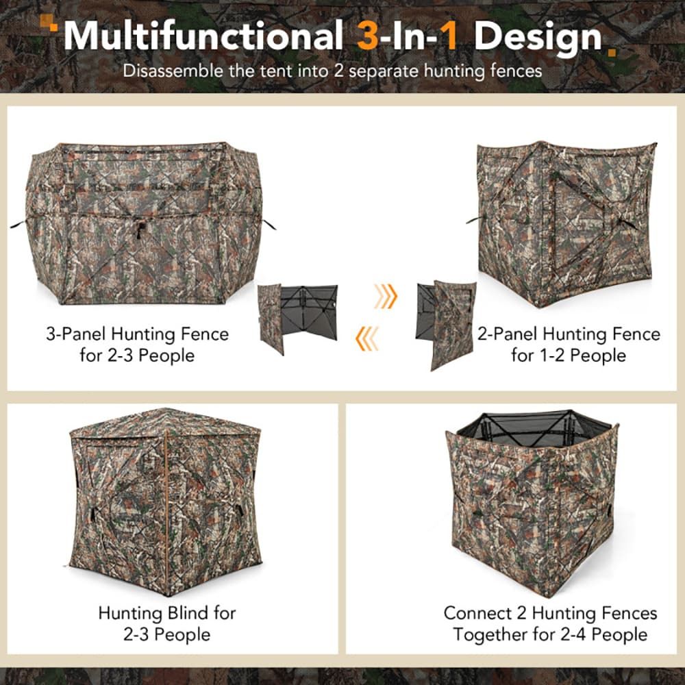 เต็นท์ล่าสัตว์แบบถอดประกอบได้  - Outdoor Hunting Blinds บทวิจารณ์และราคา