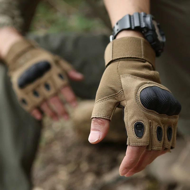 ถุงมือยุทธวิธีแบบเต็มนิ้วพร้อม - Outdoor Hunting Logo บทวิจารณ์และราคา