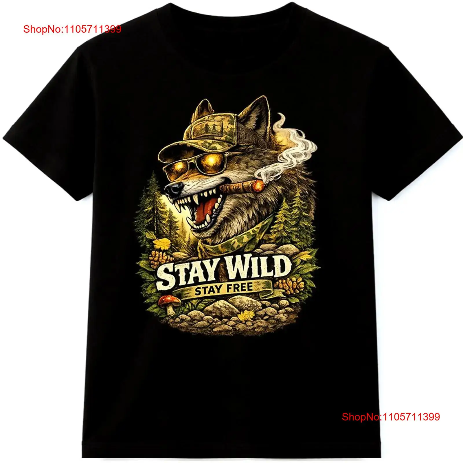 เสื้อยืดลายหมาป่า Stay Wild Fr - Wildman Hunting & Outdoor Polokwane Photos บทวิจารณ์และราคา