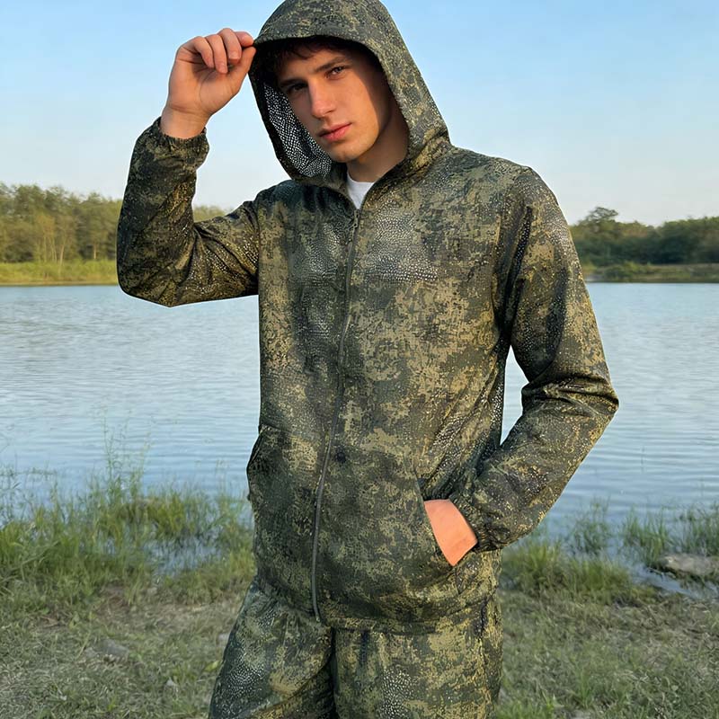 ชุดฮู้ดดี้แบบยุทธวิธี ลายพรางต - Outdoor Hunting Hoodie บทวิจารณ์และราคา