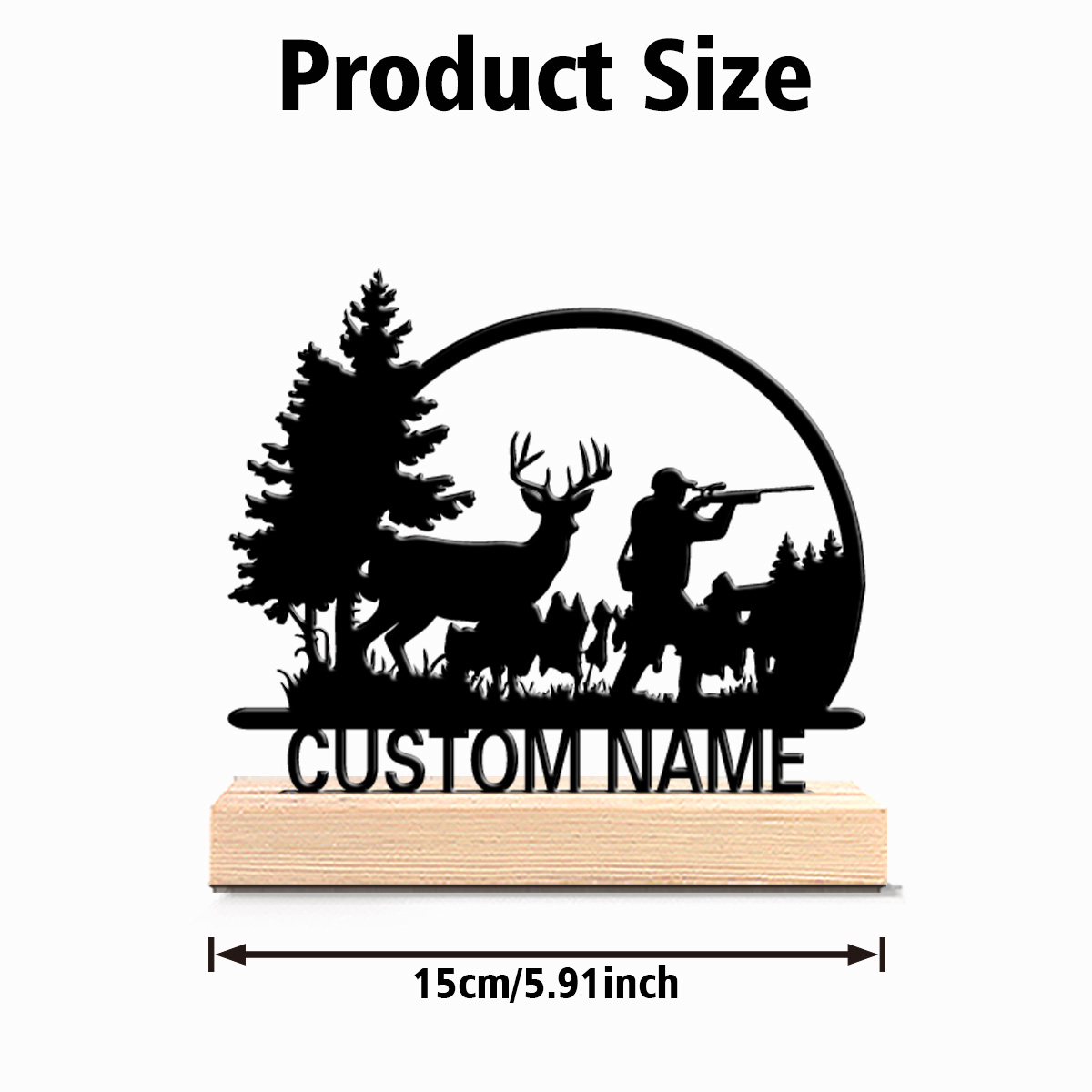 1 ชิ้น รูปปั้นโลหะนักล่าสัตว์แ - Hunting Outdoor Decor บทวิจารณ์และราคา