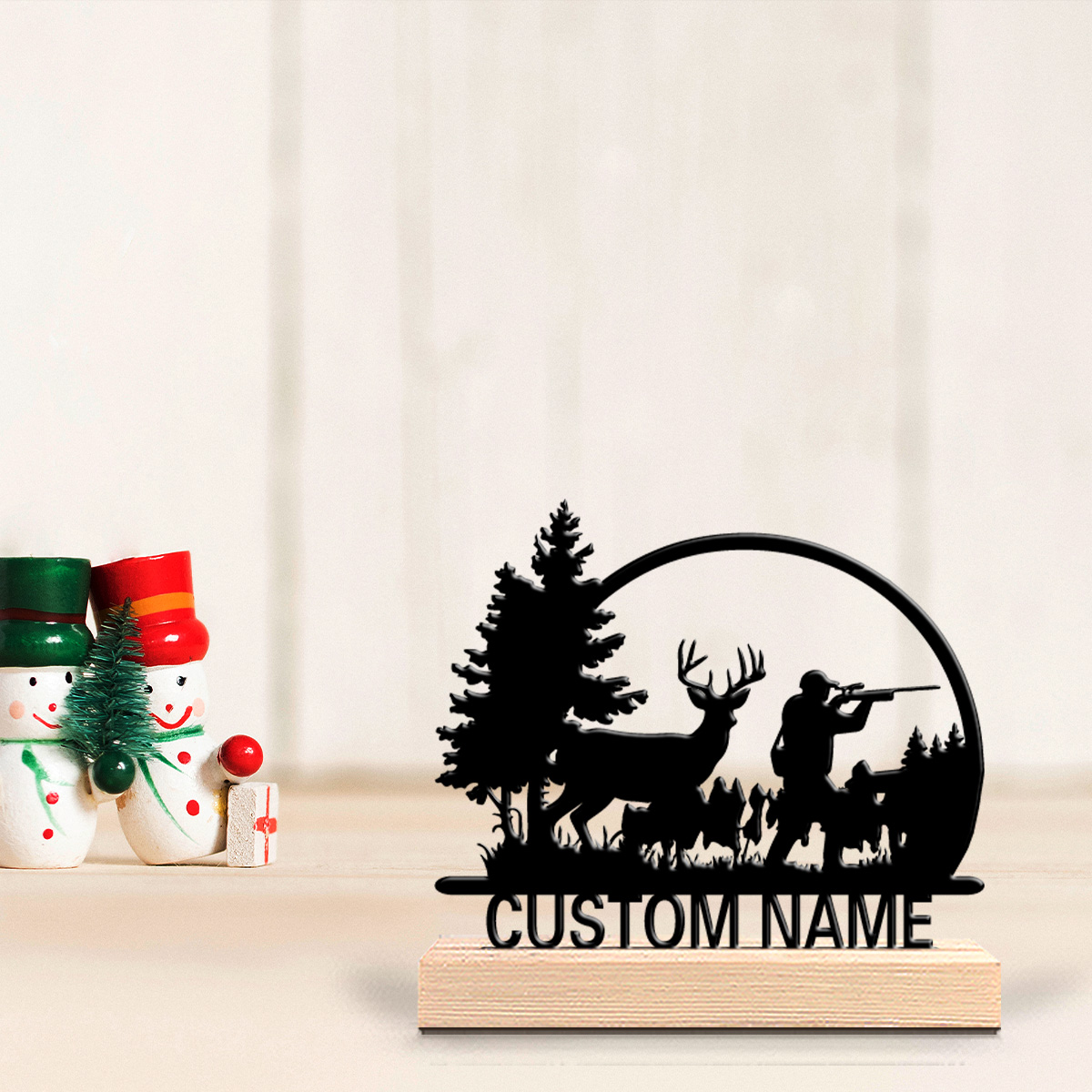 1 ชิ้น รูปปั้นโลหะนักล่าสัตว์แ - Hunting Outdoor Decor บทวิจารณ์และราคา