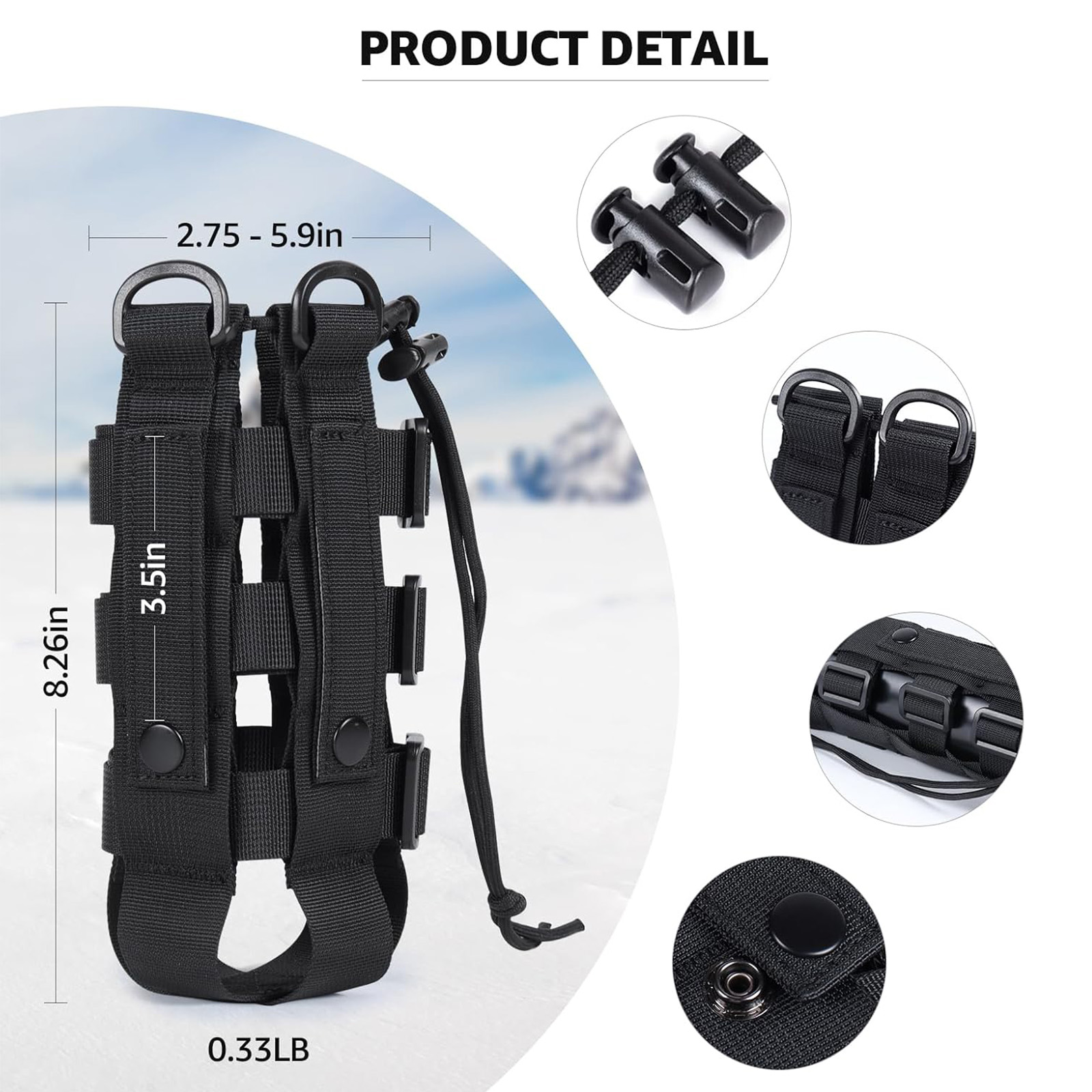 Molle กระเป๋าใส่กระบอกน้ำสำหรั - Outdoor Hunting Backpack บทวิจารณ์และราคา