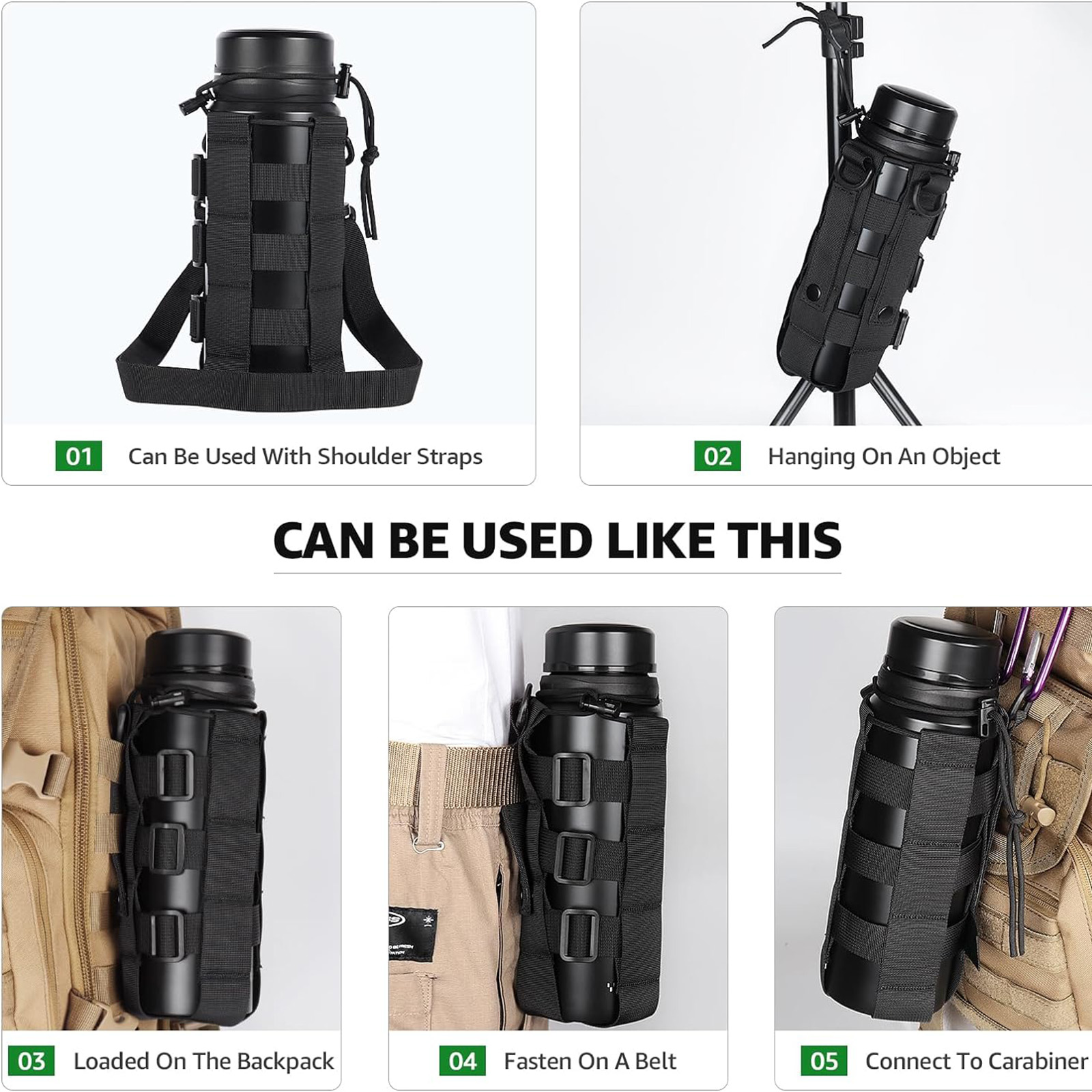 Molle กระเป๋าใส่กระบอกน้ำสำหรั - Outdoor Hunting Backpack บทวิจารณ์และราคา