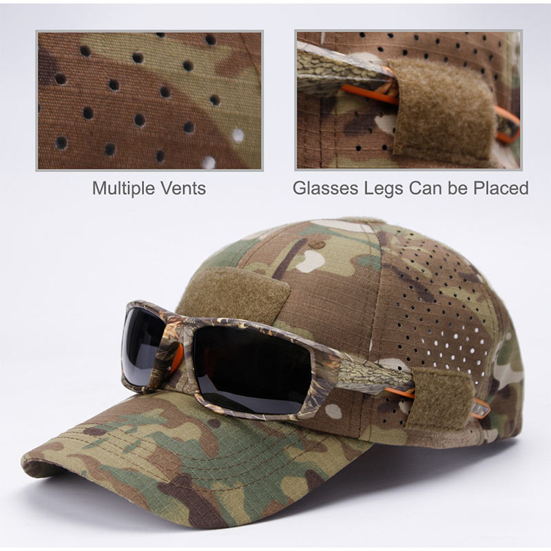 หมวกเบสบอลลายพรางระบายอากาศได้ - Hunting Outdoor Decor บทวิจารณ์และราคา