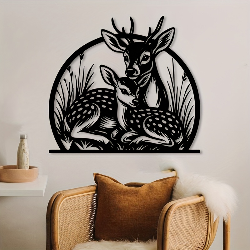งานศิลปะติดผนังรูปกวางเหล็กสไต - Hunting Outdoor Decor บทวิจารณ์และราคา